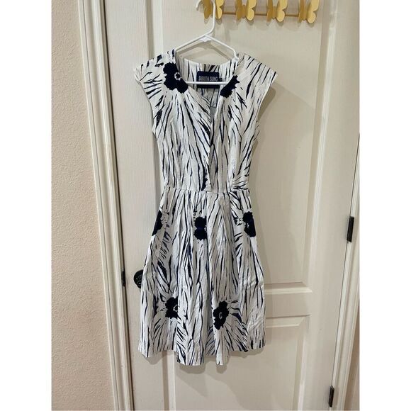 Samantha Sung Sleeveless Detachable Belt Dress size 2 - Picture 1 of 7